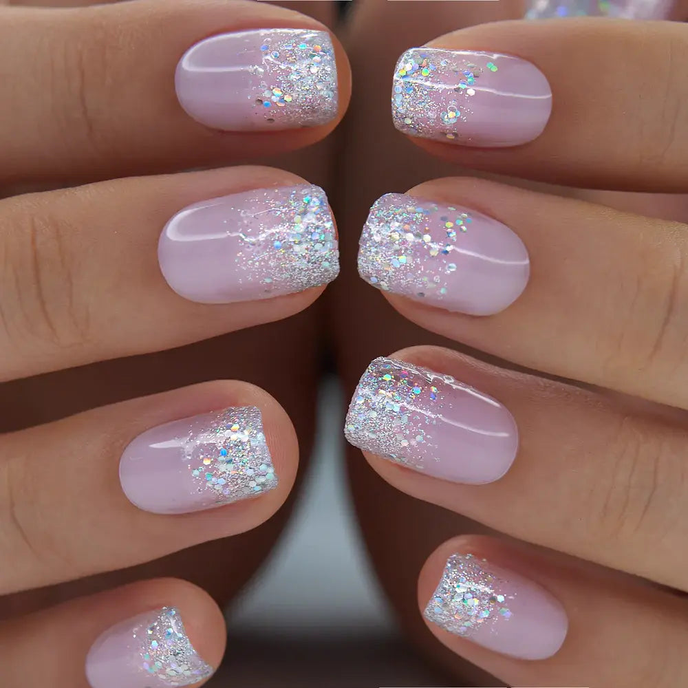 Milky White Press on Nails | Curvlife Nail | 30Pcs 