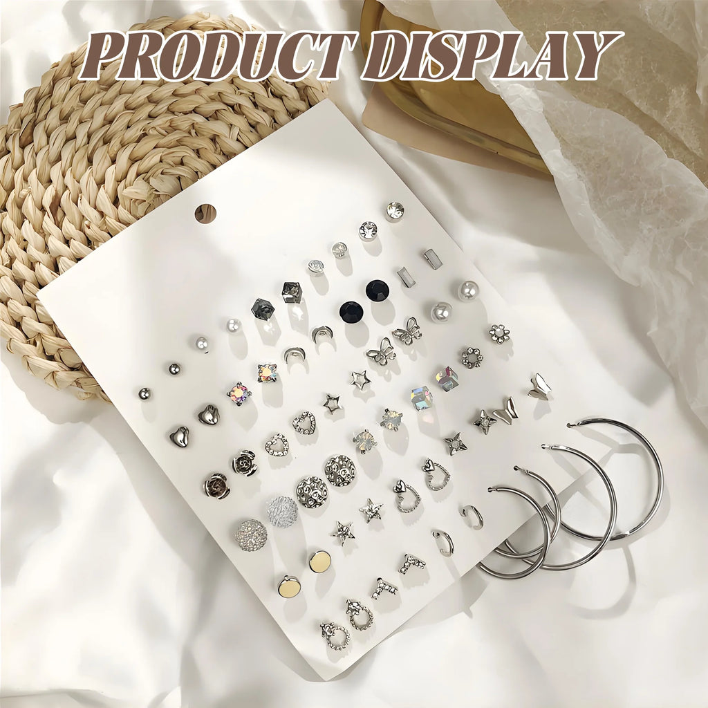 Earring Set, Hypoallergenic,30Pairs