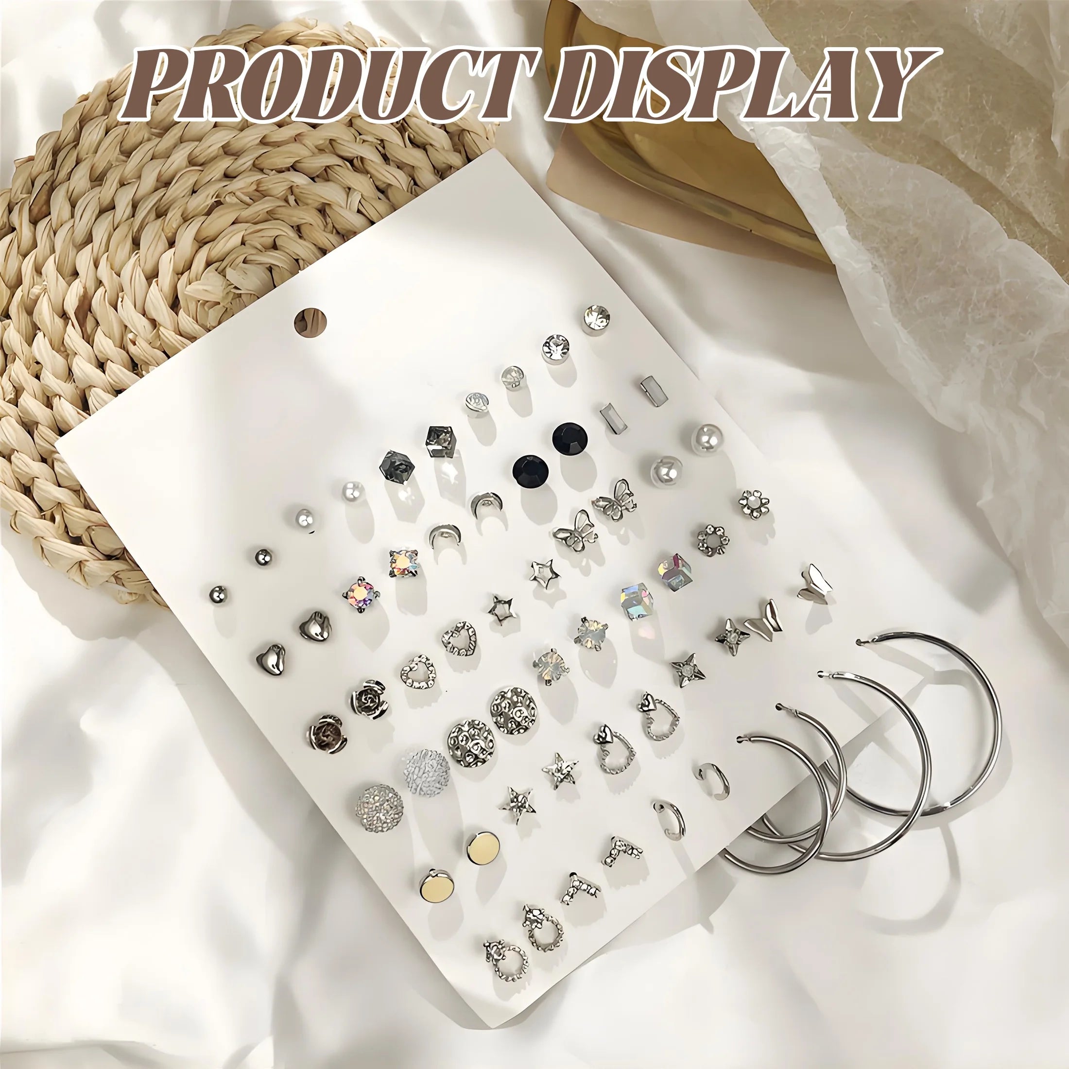 Earring Set, Hypoallergenic,30Pairs