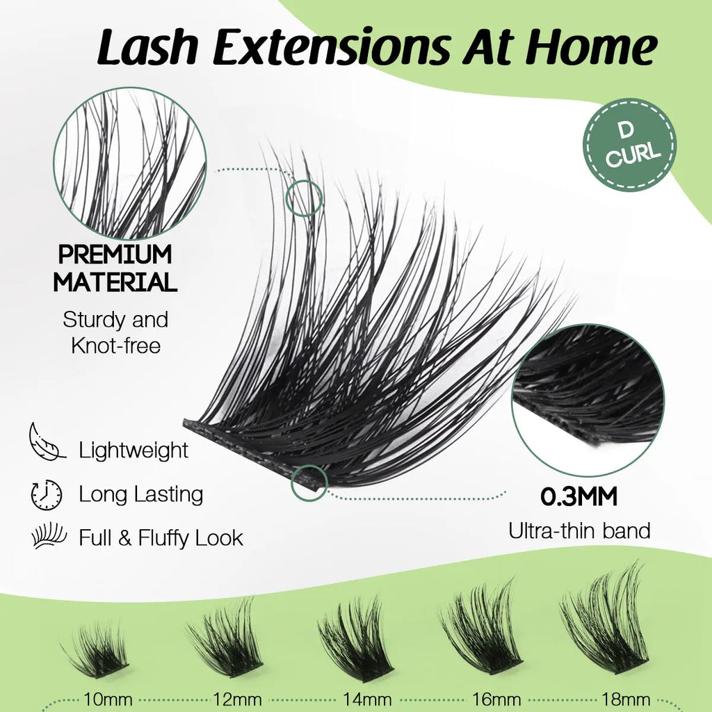 YOULUCK DIY Lash Clusters Kit