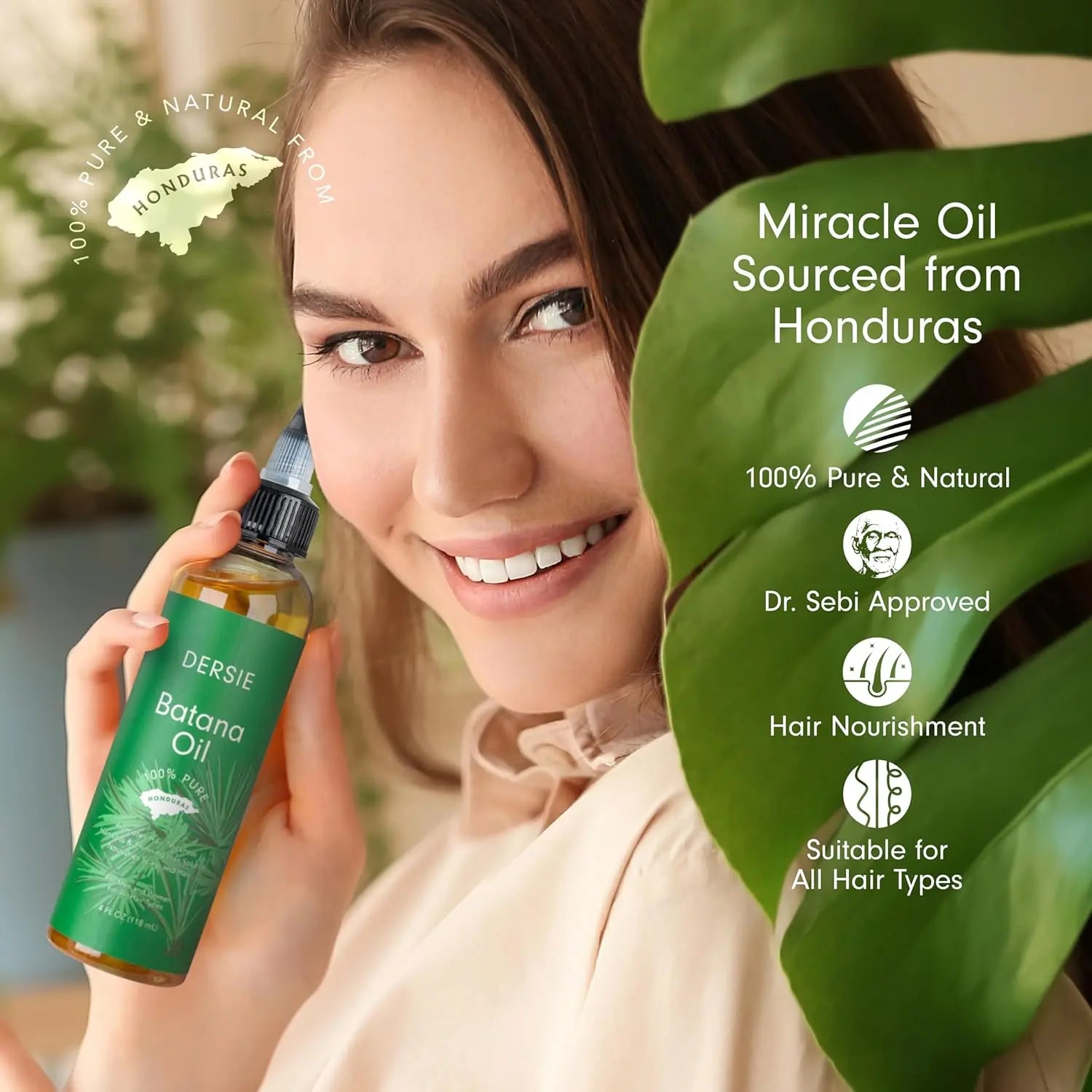 Dr. Sebi Organic Raw Honduras Oil for Hair Growth 