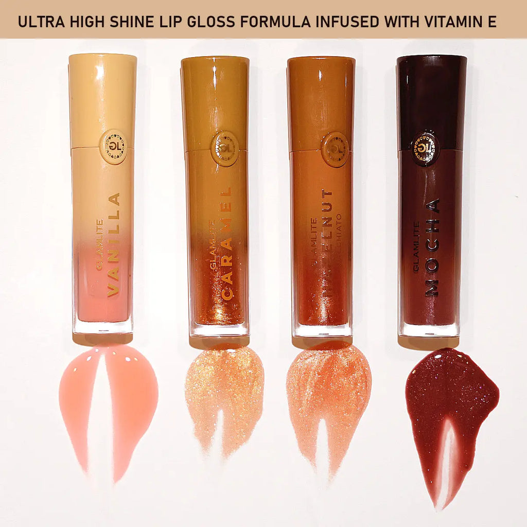 Glamlite Cafe Coffee Lip Kits, Horchata Lip Gloss