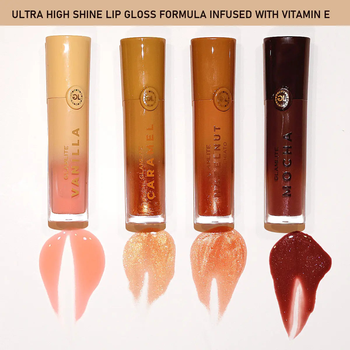 Glamlite Cafe Coffee Lip Kits, Horchata Lip Gloss