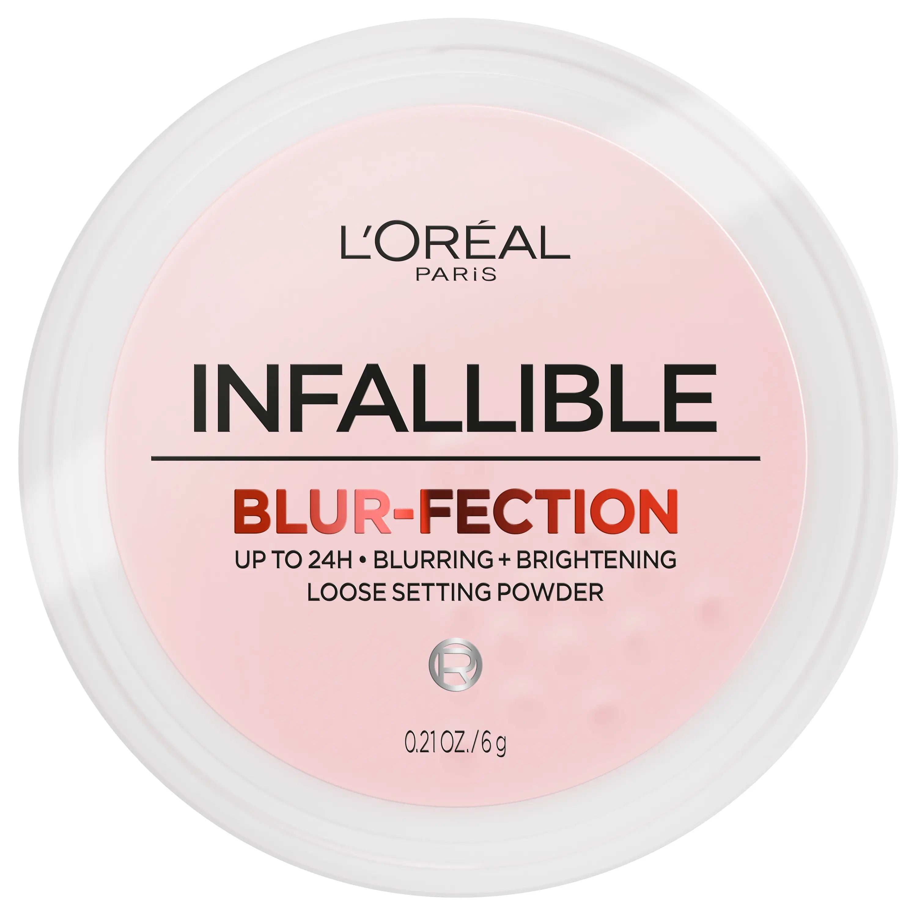Infallible Blur-Fection Setting Powder: 24-Hour Wear, Transfer-Resistant, and Lightweight for a Flawless Finish, L'Oréal Paris