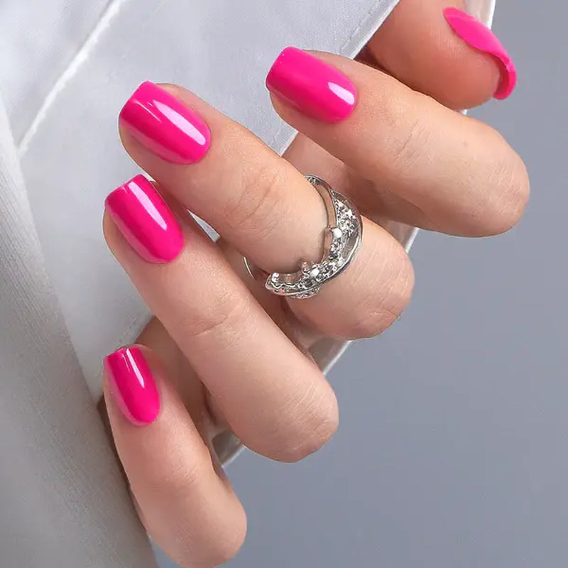 Milky White Press on Nails | Curvlife Nail | 30Pcs 