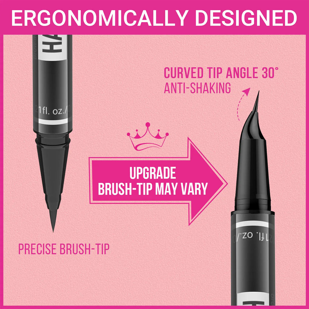 Imethod Eyebrow Pencil, 2-In-1 Waterproof Brow Pen with 4 Tip, with Dual-Ended Eyebrow Brush