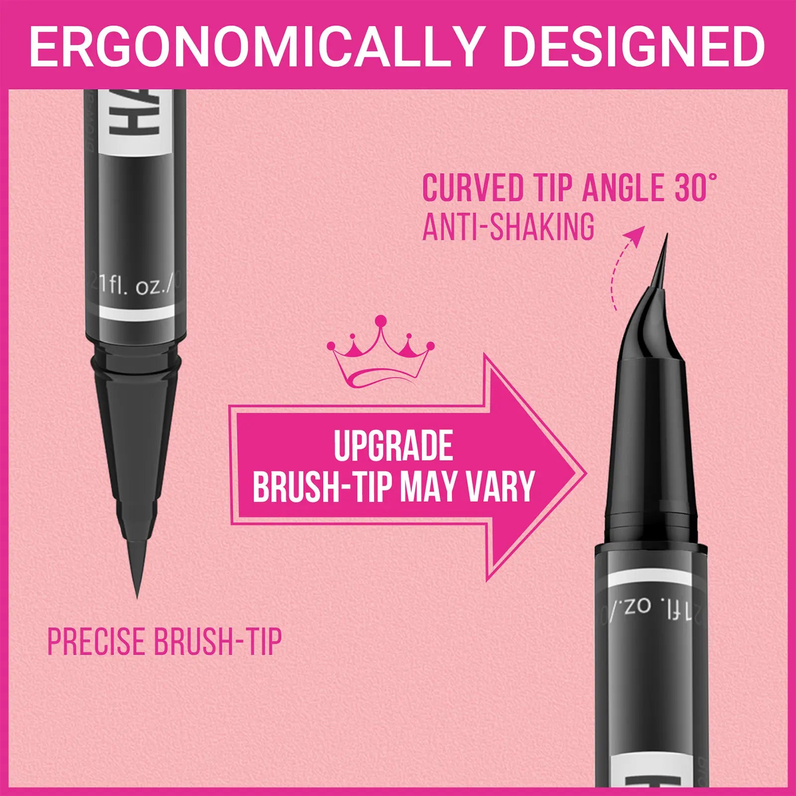 Imethod Eyebrow Pencil, 2-In-1 Waterproof Brow Pen with 4 Tip, with Dual-Ended Eyebrow Brush