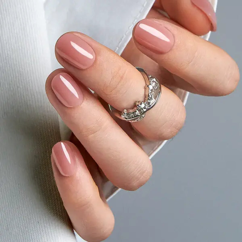 Milky White Press on Nails | Curvlife Nail | 30Pcs 