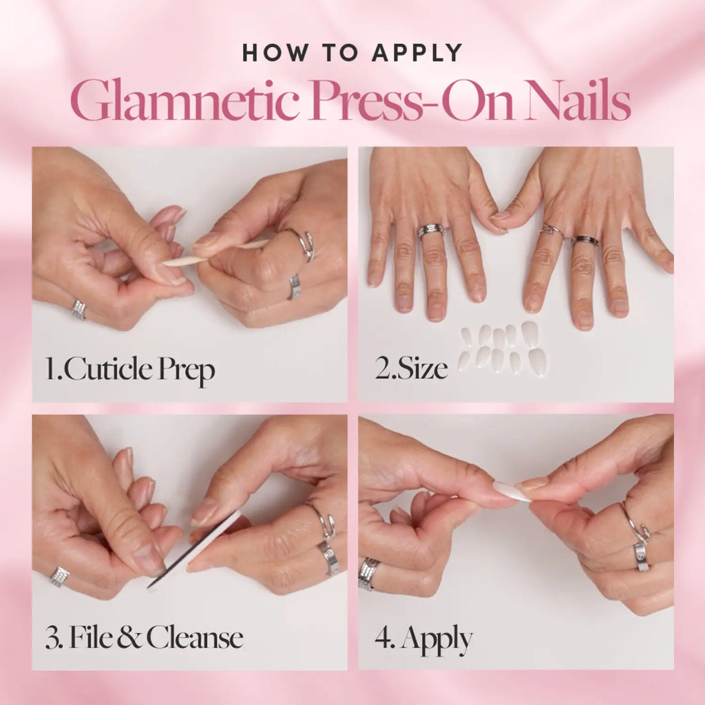 Glamnetic Brush-On Nail Glue for Non Damaging Press on Nails Application