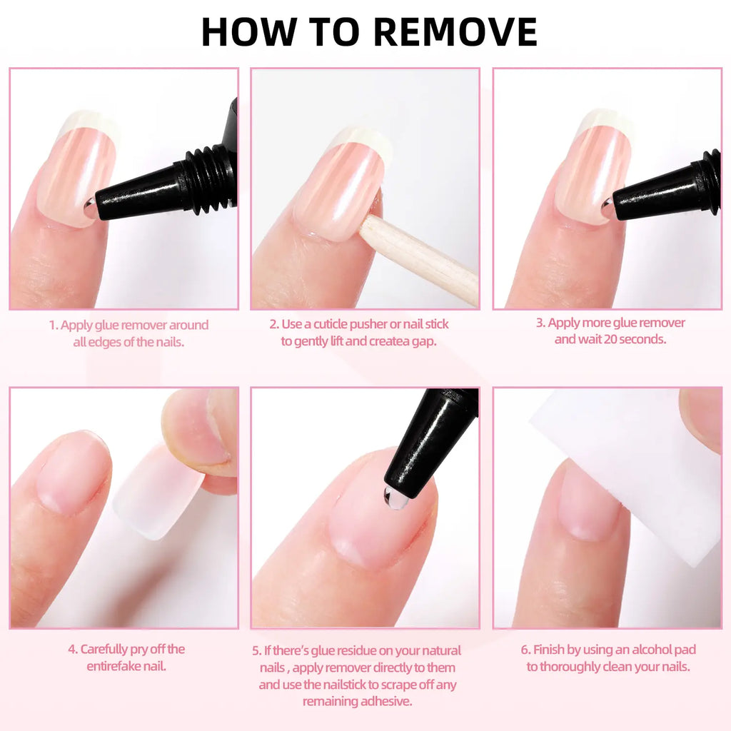 Milky White Press on Nails | Curvlife Nail | 30Pcs 