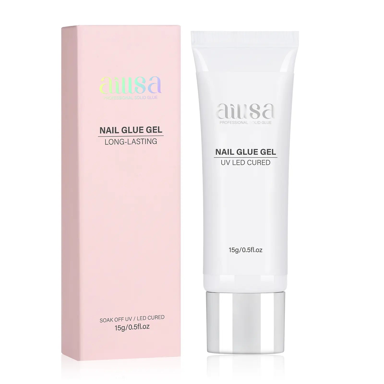 Aillsa Staybond Press on Nail Kit with Gel Glue & UV Lamp