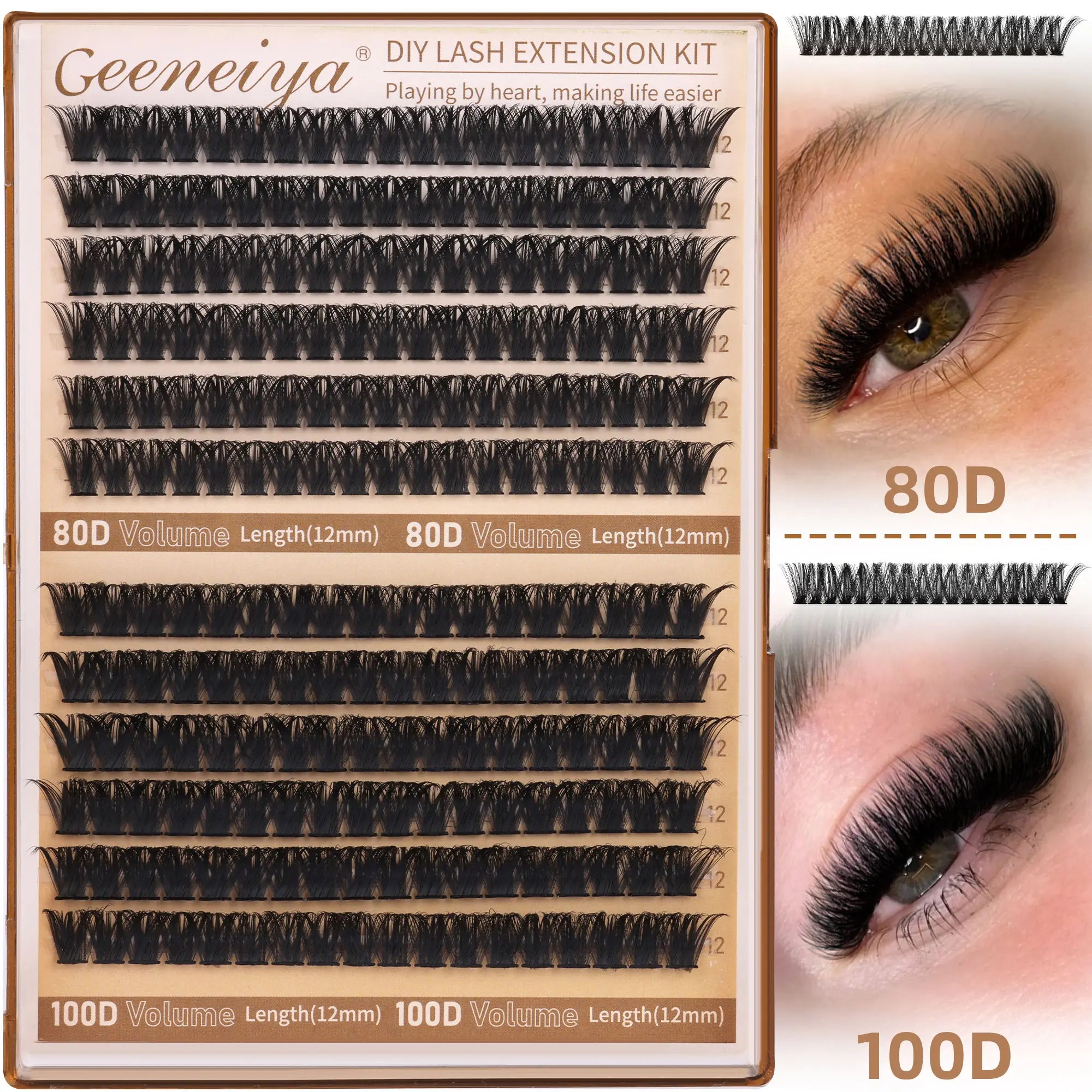 Geeneiya Volume Lash Clusters Kit