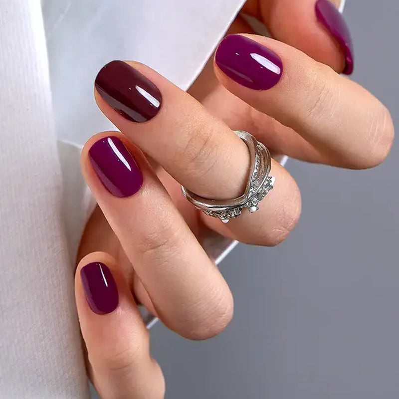 Milky White Press on Nails | Curvlife Nail | 30Pcs 