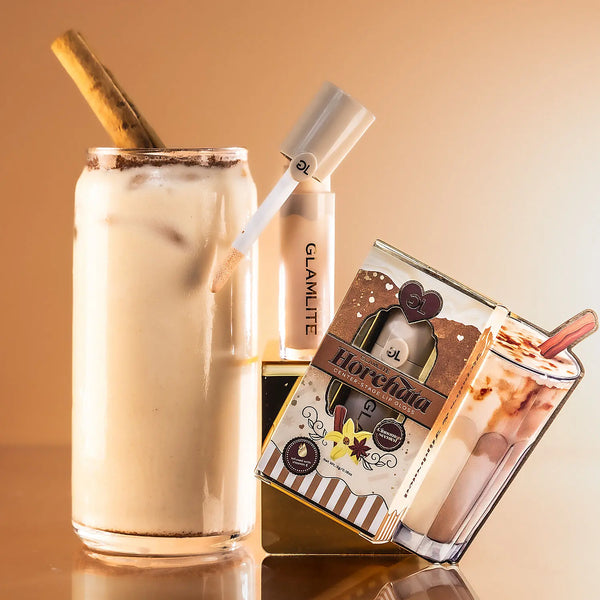 Glamlite Cafe Coffee Lip Kits, Horchata Lip Gloss