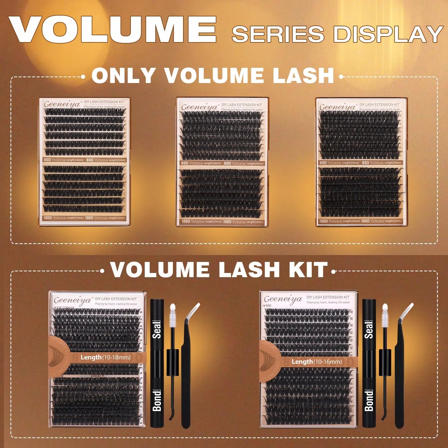 Geeneiya Volume Lash Clusters Kit
