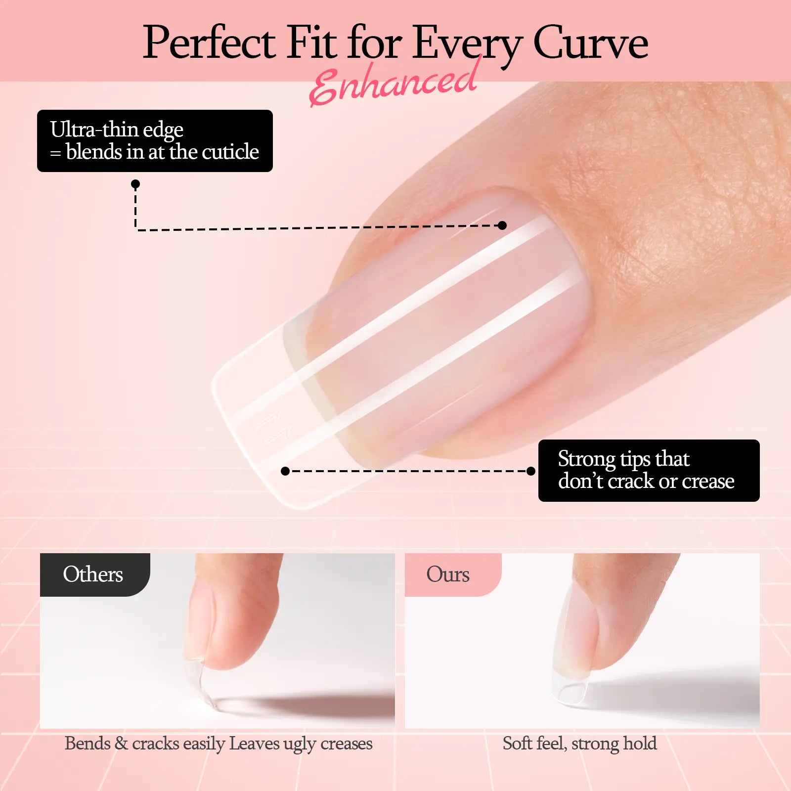 Aillsa Staybond Press on Nail Kit with Gel Glue & UV Lamp