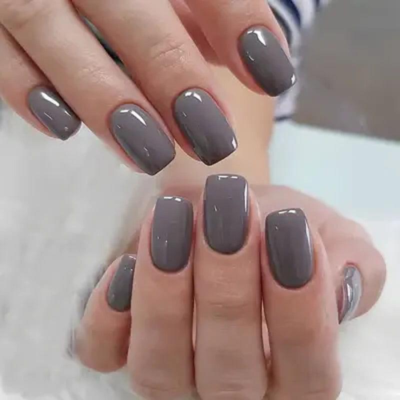 Milky White Press on Nails | Curvlife Nail | 30Pcs 