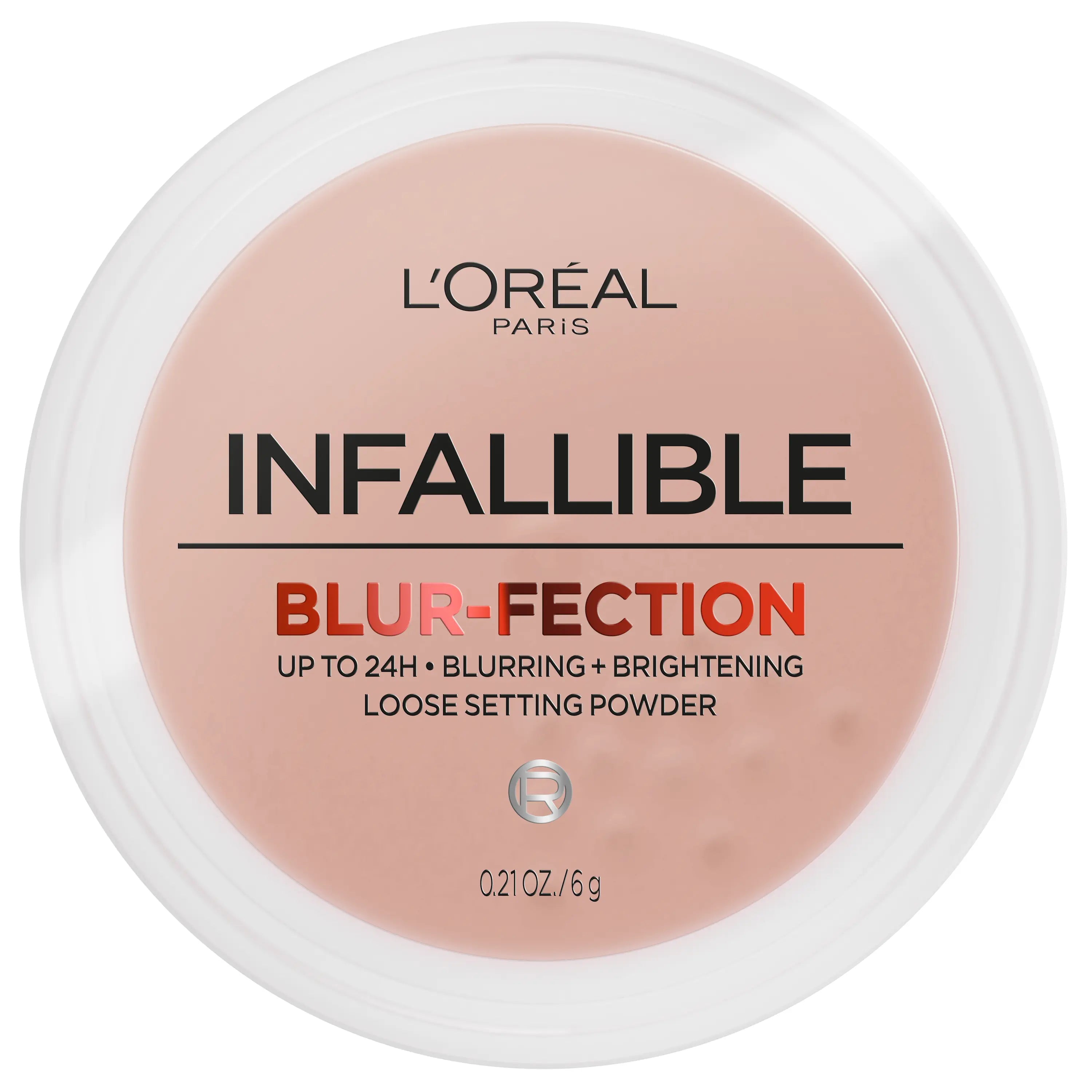 Infallible Blur-Fection Setting Powder: 24-Hour Wear, Transfer-Resistant, and Lightweight for a Flawless Finish, L'Oréal Paris