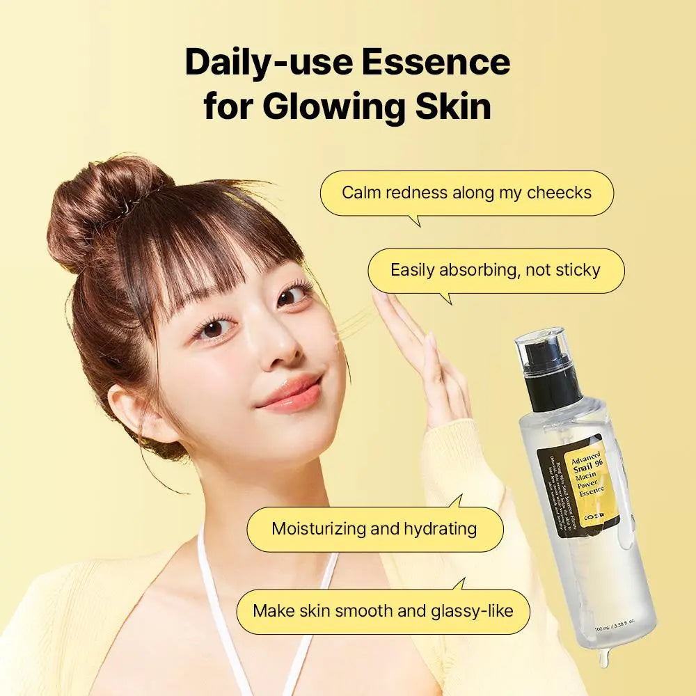 [COSRX Official] Advanced Snail 96 Mucin Power Essence (100Ml) | the ORIGINAL SNAIL MUCIN ESSENCE, GLOBAL TOP SELLER, Korean Skin Rejuvenate