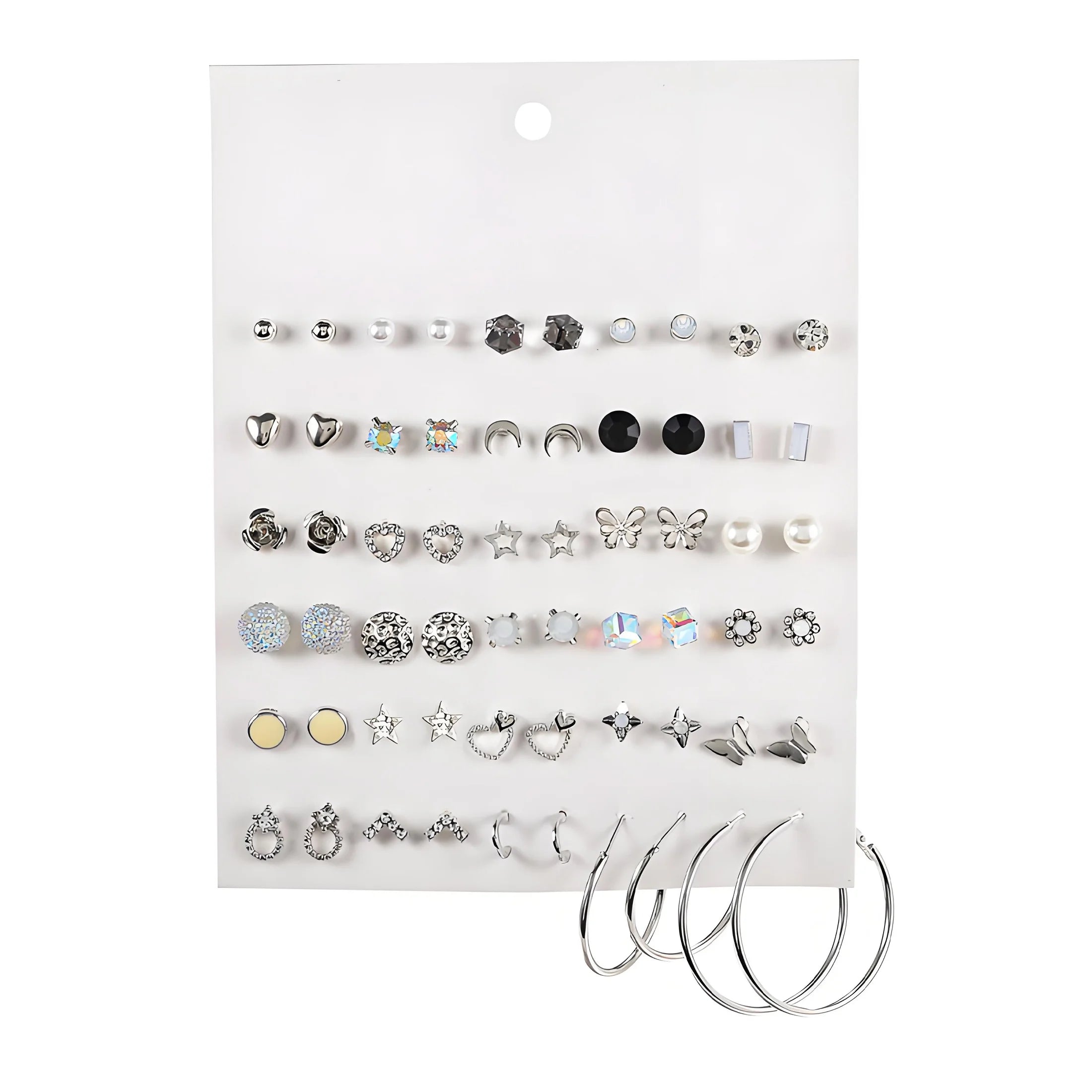 Earring Set, Hypoallergenic,30Pairs