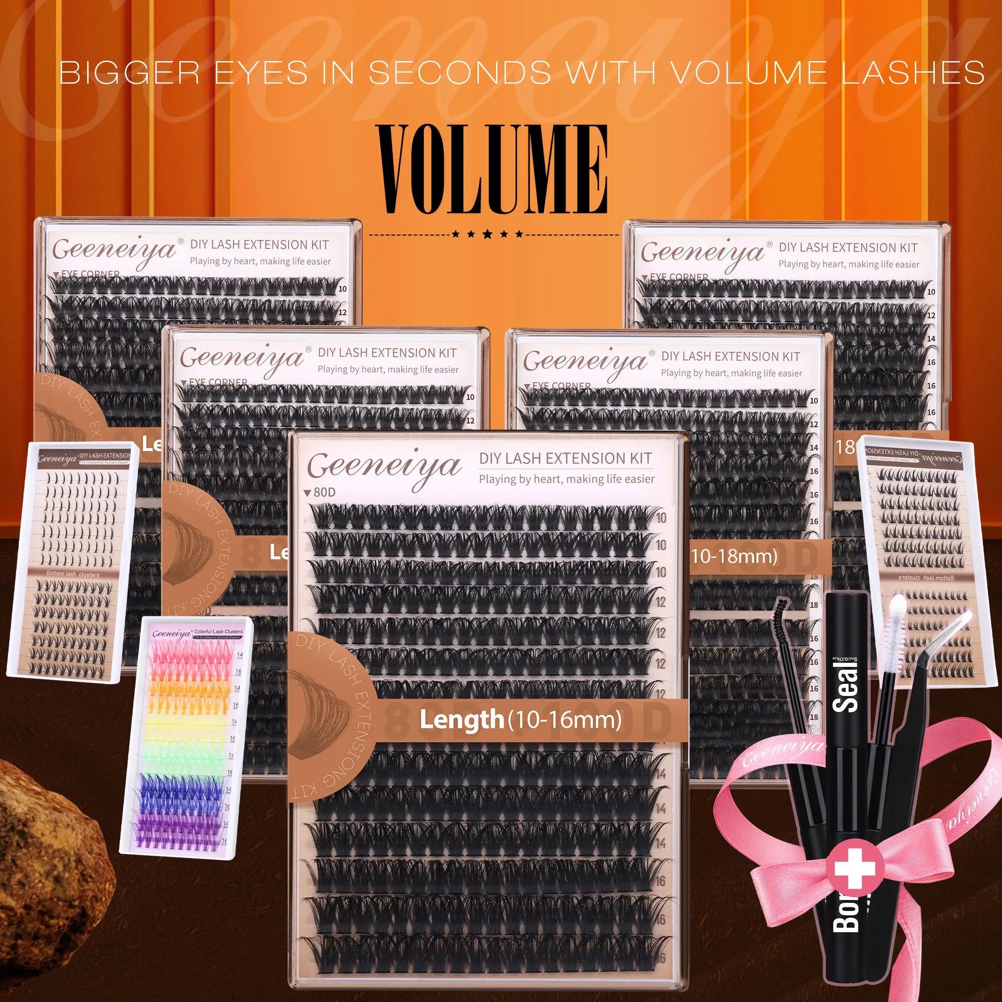 Geeneiya Volume Lash Clusters Kit
