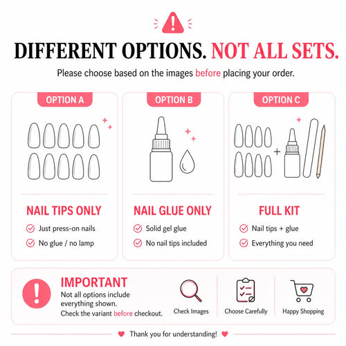Aillsa Staybond Press on Nail Kit with Gel Glue & UV Lamp