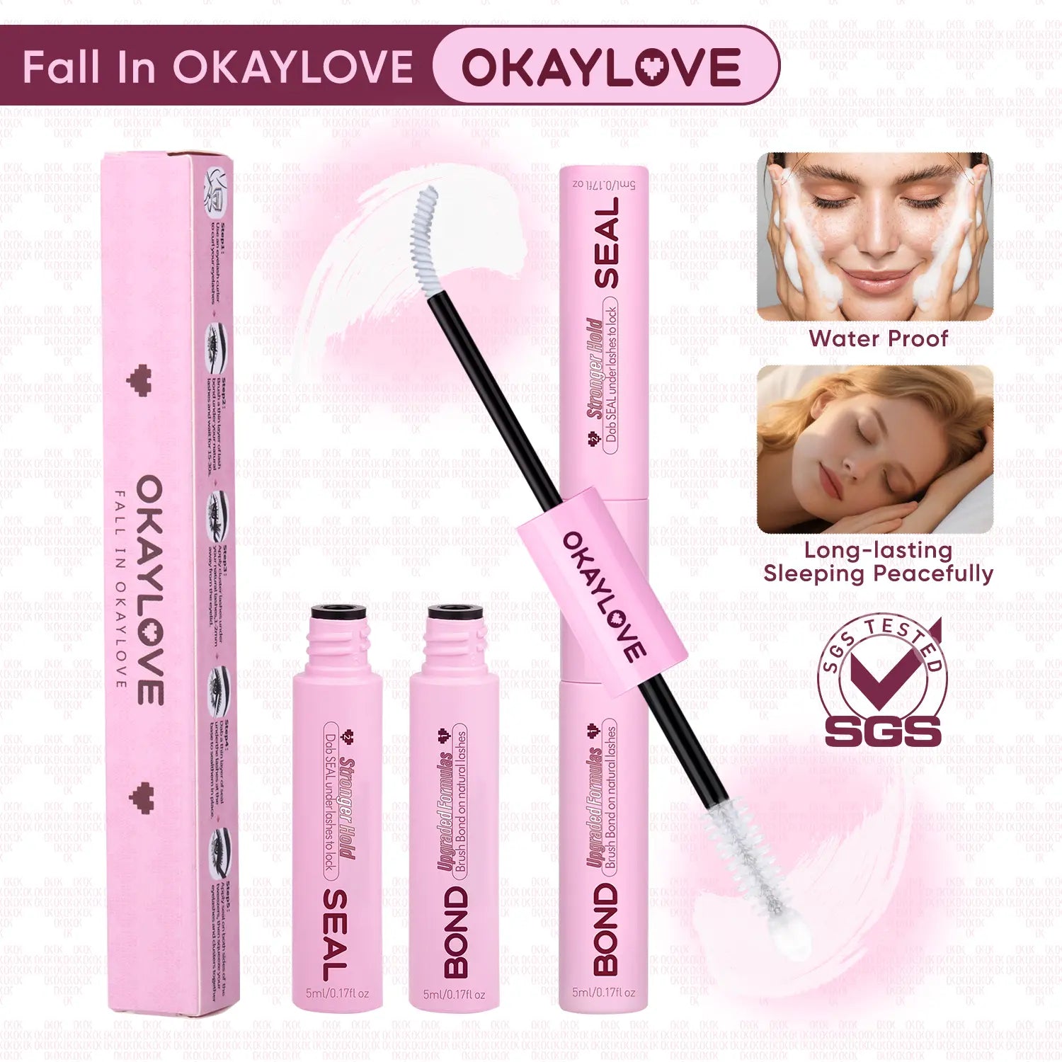 Transform Your Look with OKAYLOVE Lira Lash Clusters Kit - Long-Lasting Bond, Tweezers & Remover for Effortless DIY Beauty!