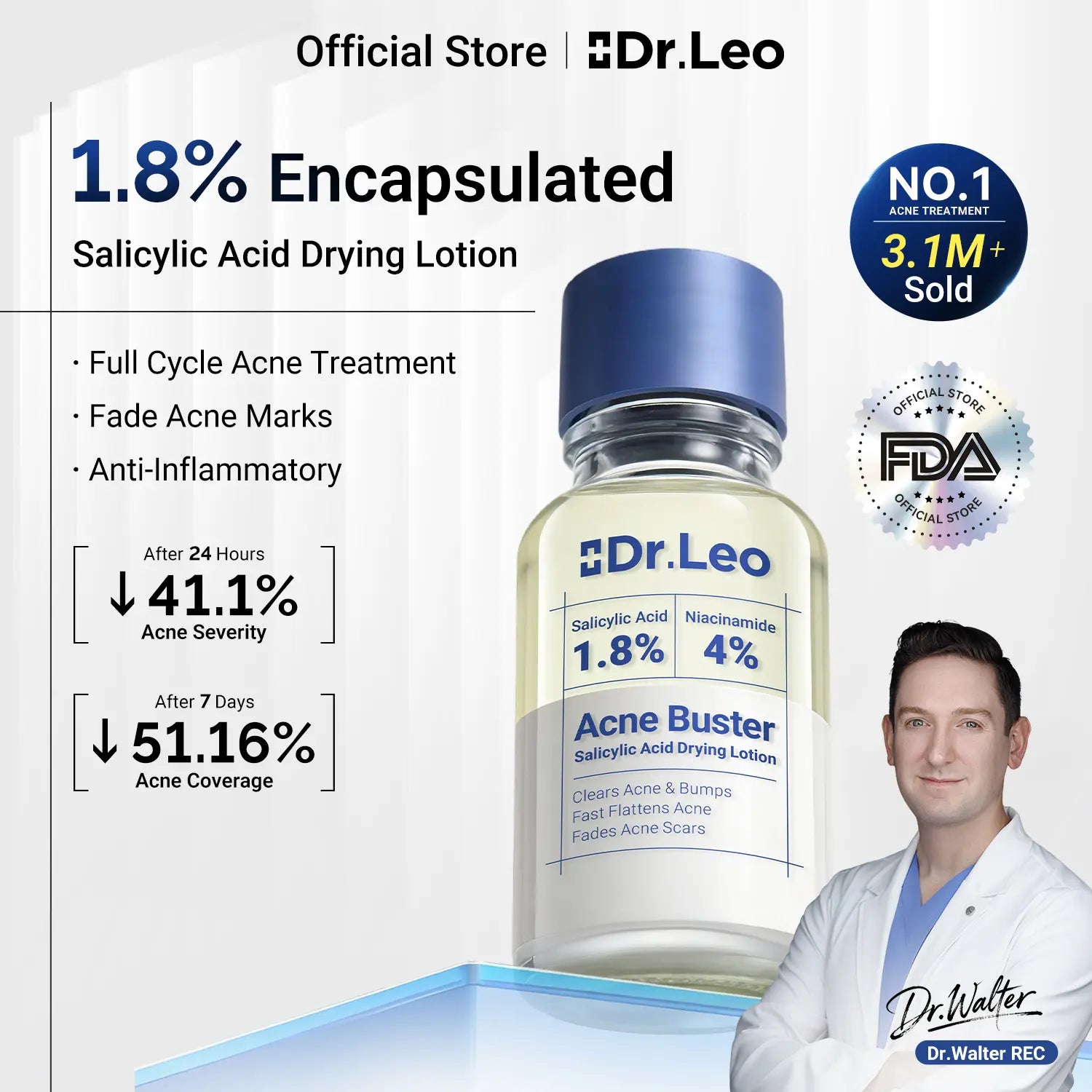 Dr.Leo Drying Lotion | Pimple Treatment & Body Acne Treatment 