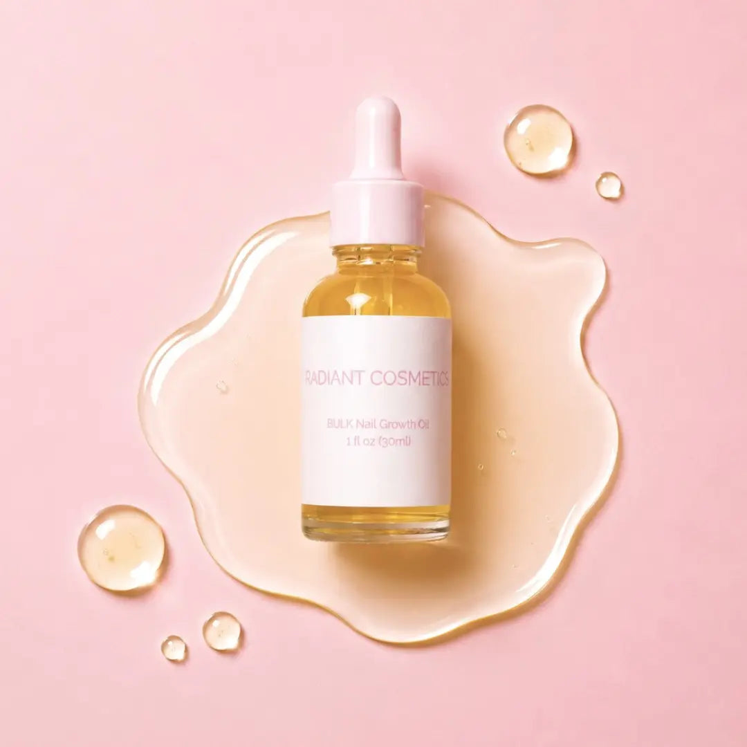 Radiant Cosmetics Nail Growth Oil - 100% Organic, Moisturizing, Growth, Strengthening, and Brightening Formula