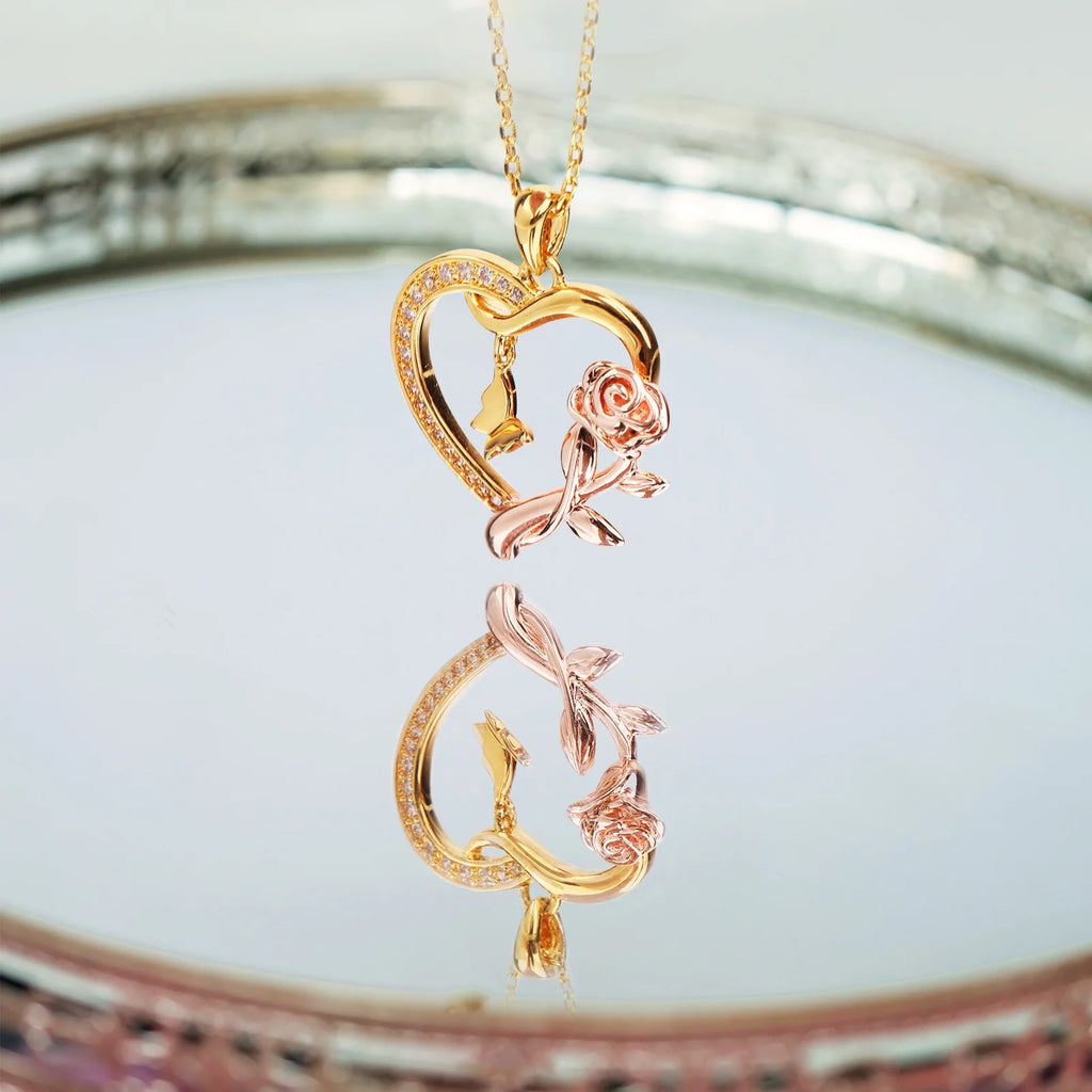 Heart Necklace for Women 14K Gold