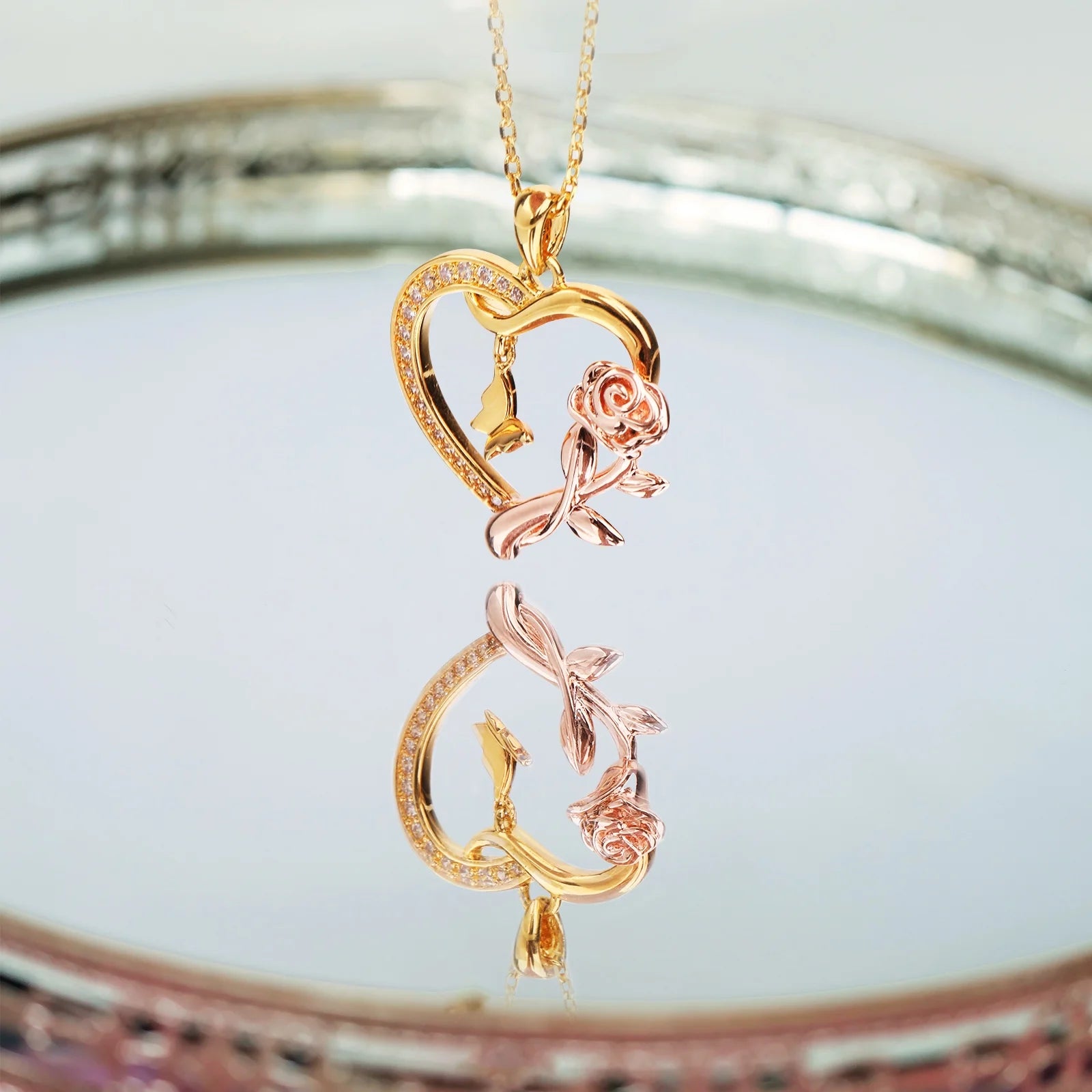 Heart Necklace for Women 14K Gold