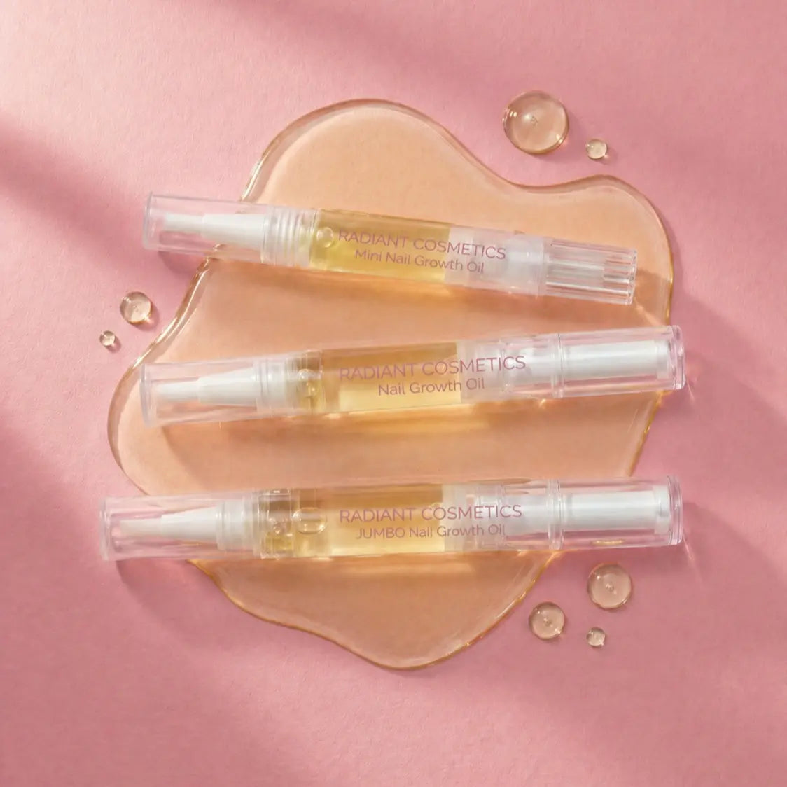 Radiant Cosmetics Nail Growth Oil - 100% Organic, Moisturizing, Growth, Strengthening, and Brightening Formula