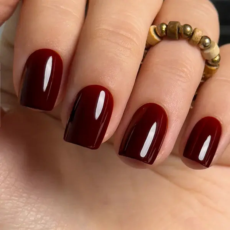 Milky White Press on Nails | Curvlife Nail | 30Pcs 