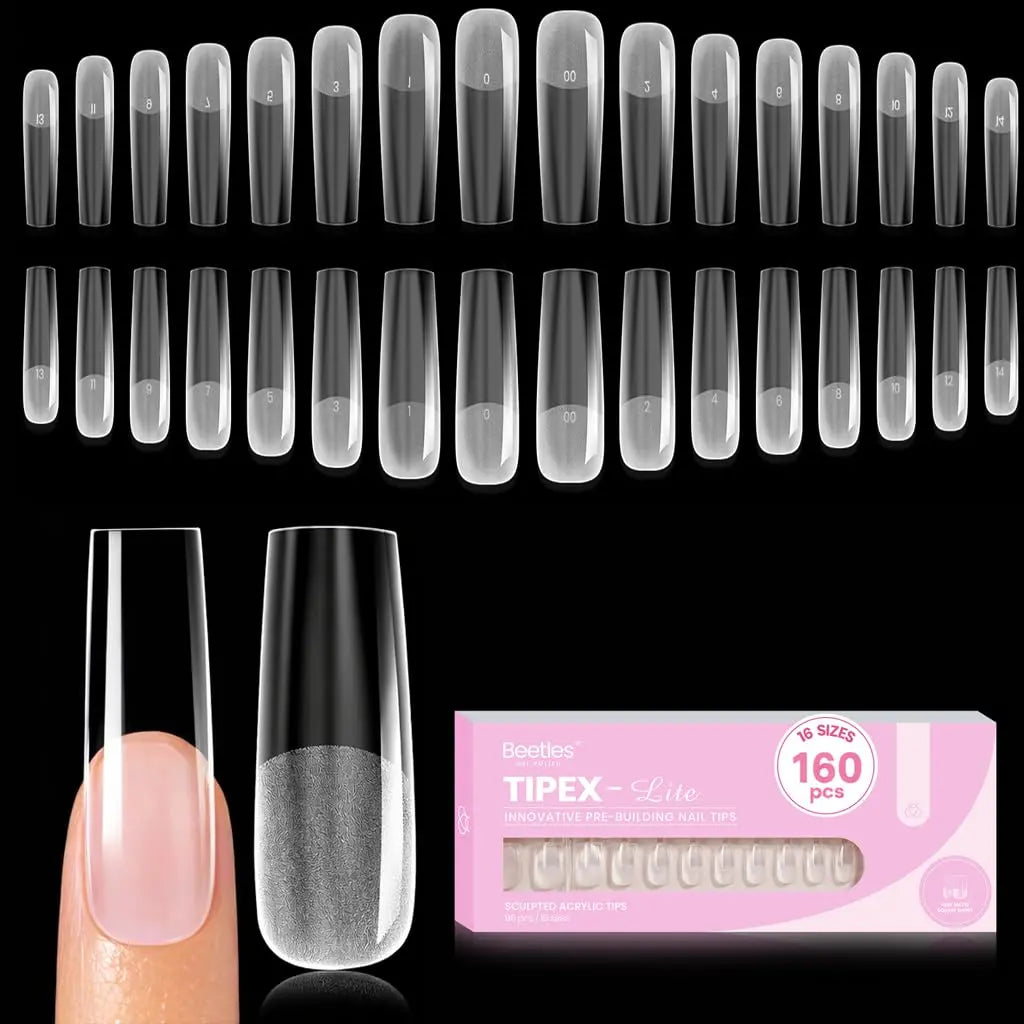 Beetles Tipex Lite Apex Nail Tips, 96PCS, 256PCS, 512PCS 