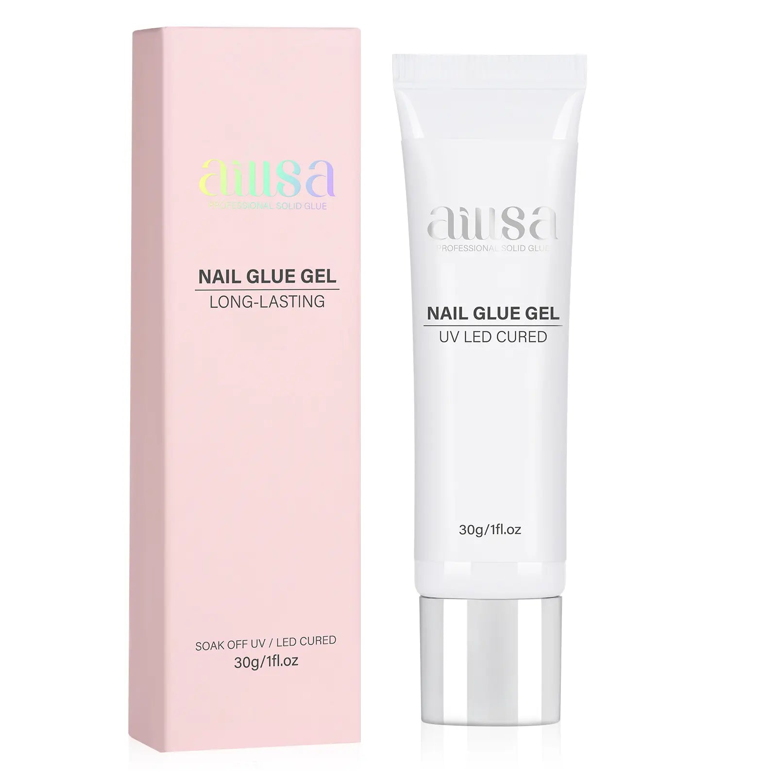 Aillsa Staybond Press on Nail Kit with Gel Glue & UV Lamp
