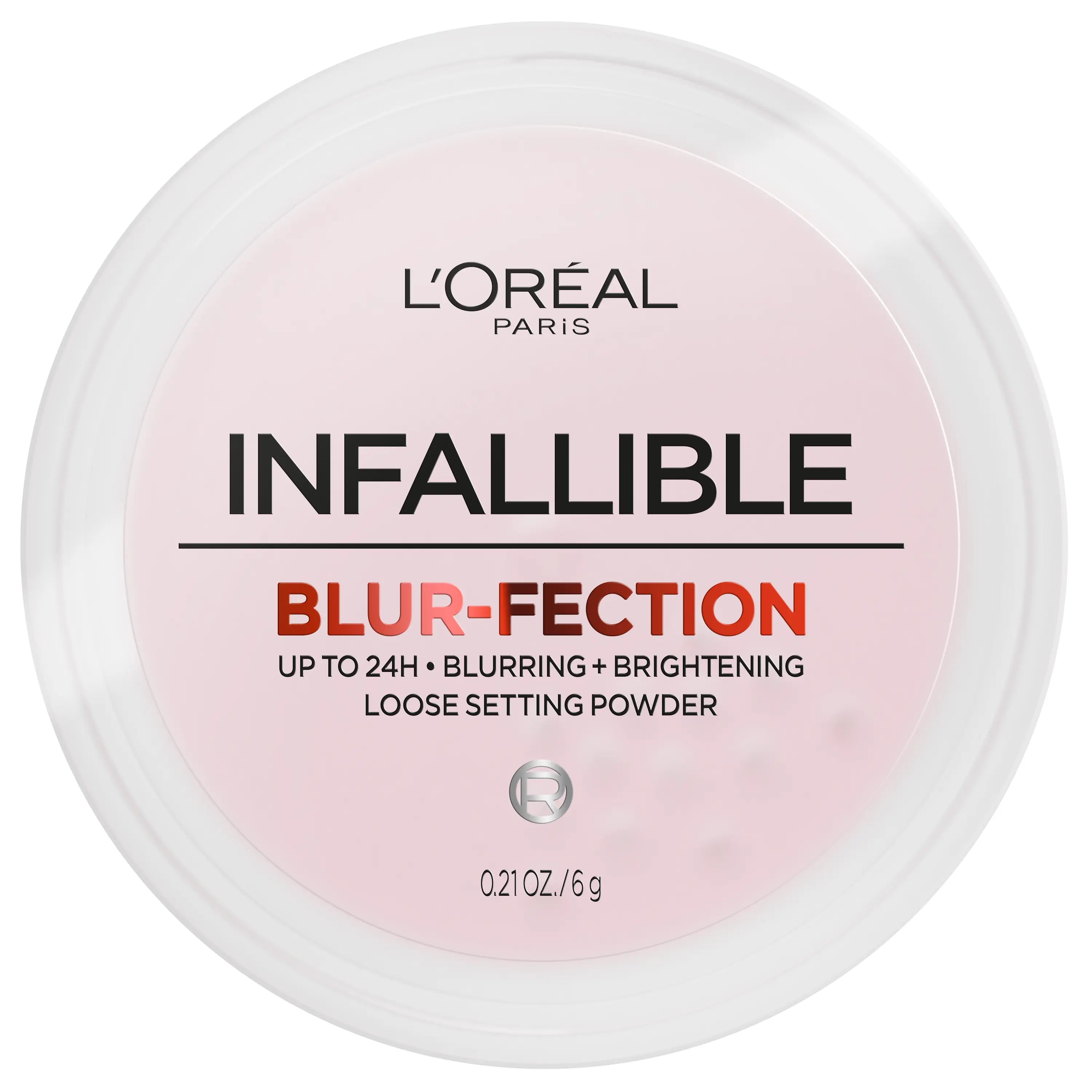 Infallible Blur-Fection Setting Powder: 24-Hour Wear, Transfer-Resistant, and Lightweight for a Flawless Finish, L'Oréal Paris