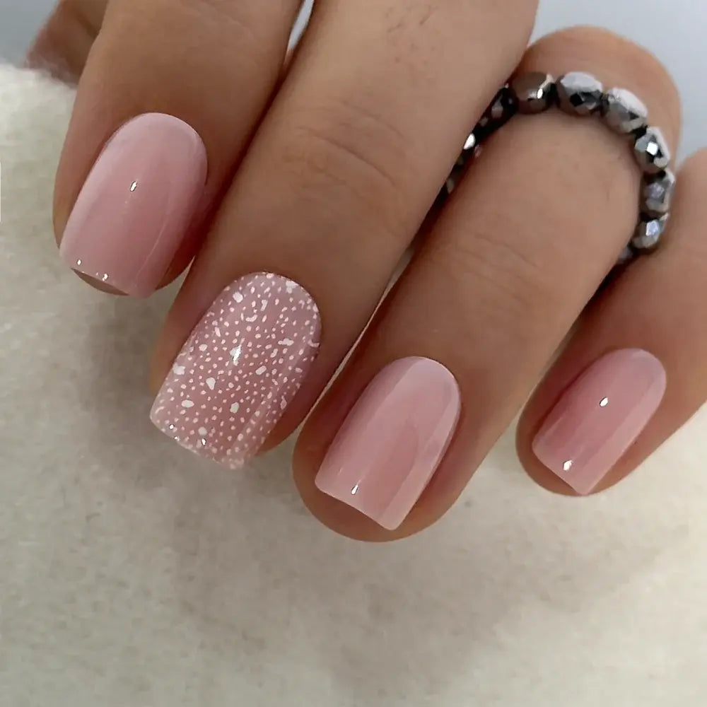 Milky White Press on Nails | Curvlife Nail | 30Pcs 