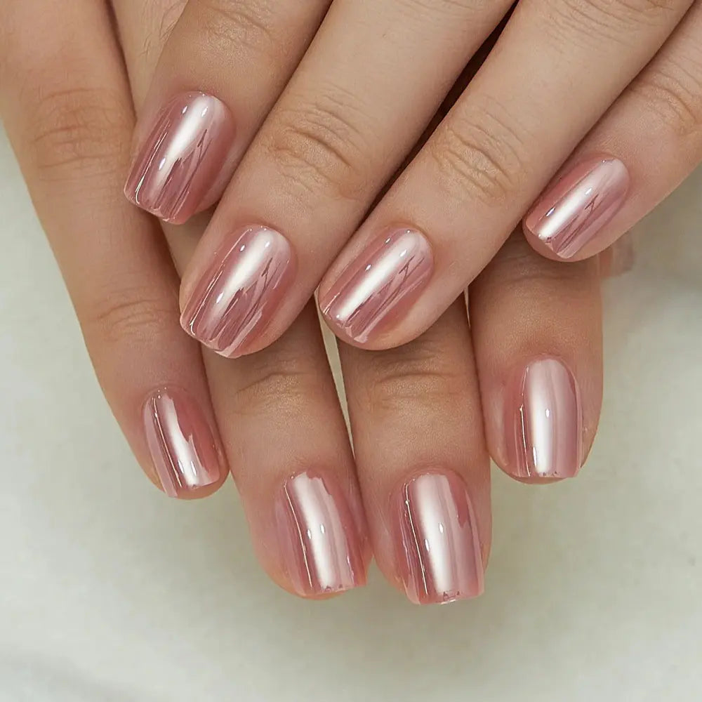 Milky White Press on Nails | Curvlife Nail | 30Pcs 