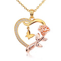 Heart Necklace for Women 14K Gold