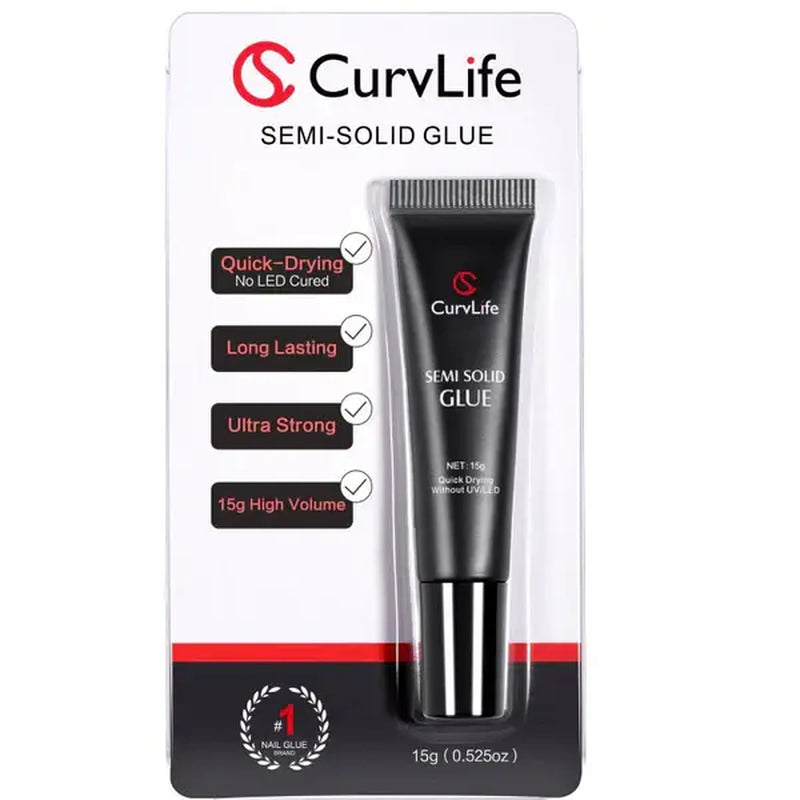 Milky White Press on Nails | Curvlife Nail | 30Pcs 